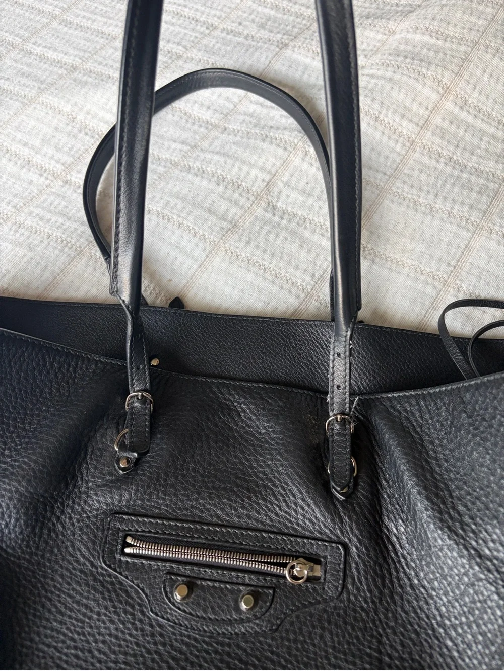 Balenciaga Papier B4 Zip Around Classic Studs Bag Leather